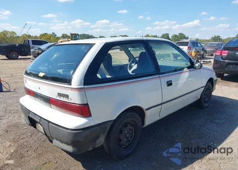 1993 Geo Metro z USA, uszkodzony, nr VIN 2C1MR2461P6753777